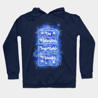 Tardis Miracle Typography Hoodie